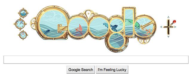 Jules Verne Doodle