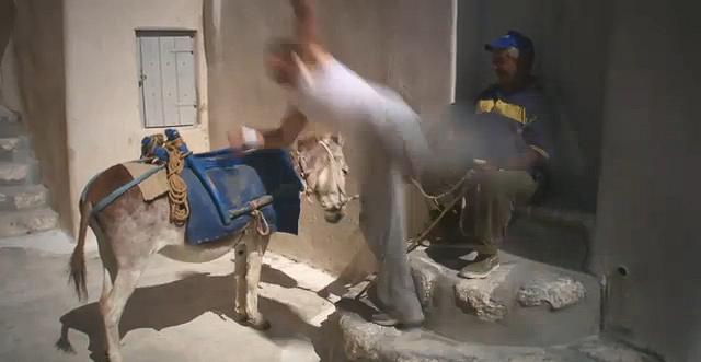 Parkour in Santorini