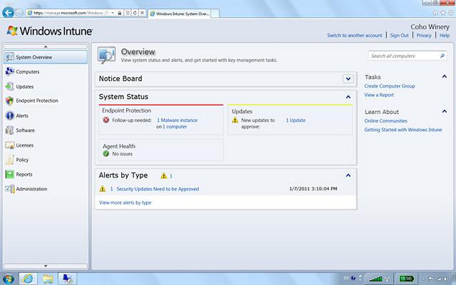Microsoft Intune screenshot