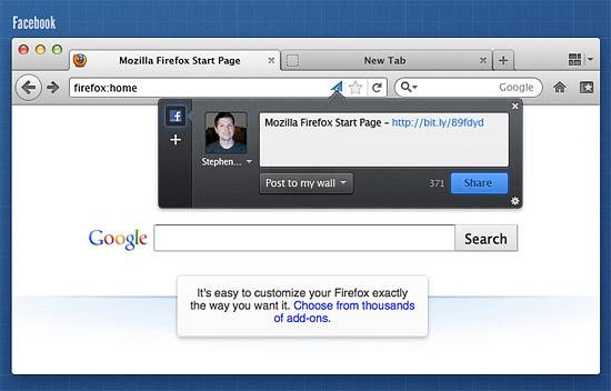 Mozilla Firefox 5 Sharing