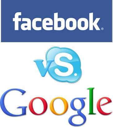 Facebook VSkype Google