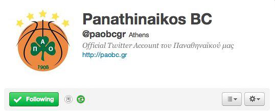 Panathinaikos BC on Twitter