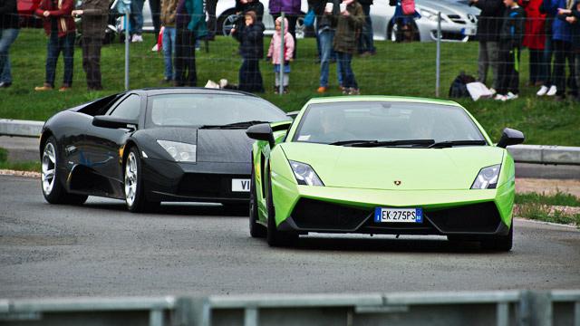 Lamborghini in the track