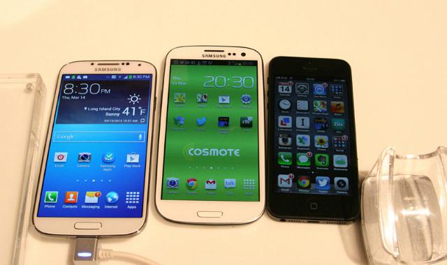Galaxy S IV vs Galaxy S III vs iPhone 5
