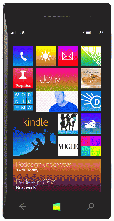 Jony Ive redesigns Windows Phone 8