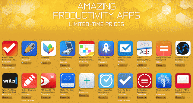 apple-productivity-apps-on-sale