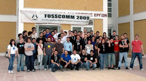 Ομαδική Φωτογραφία fosscomm 2009 από dimitris.glezos.com