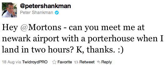 Peter Shankman Tweet