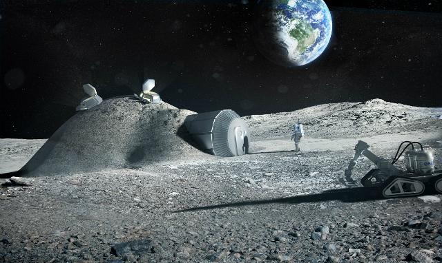 3D Printed Lunar Base